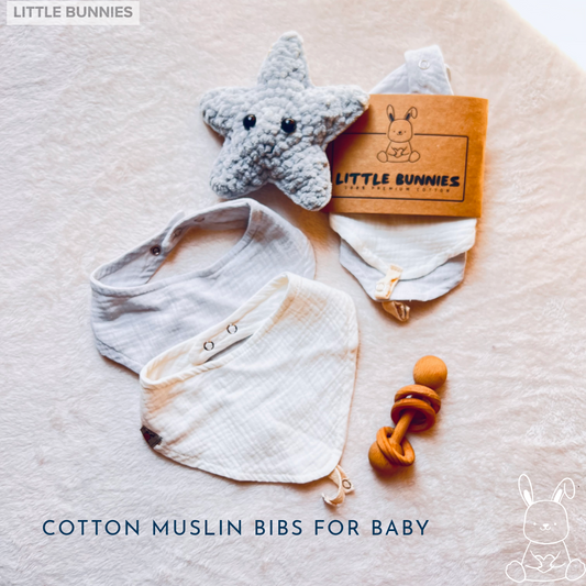 Cotton Muslin Bibs for baby